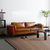TIMI 简约时尚沙发 北欧沙发 客户沙发组合 商务会客沙发组合(棕色 三人位沙发)第4张高清大图