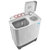 小天鹅 TP80VDS08   8kg双桶双缸半自动洗衣机大容量小型(灰色 8公斤)第3张高清大图