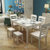明佳友 餐桌 餐桌椅组合 套装 桌子饭桌 地中海实木餐桌 田园小户型J826(地中海1.3米 一桌四椅)第2张高清大图