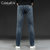 CaldiceKris （中国CK）秋季厚款轻奢男士修身潮流欧美春秋牛仔裤 CK-FS8812第4张高清大图