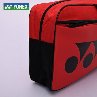 新款尤尼克斯羽毛球包双肩单肩手提专业yy矩形方包背包BA42031WCR(红色)