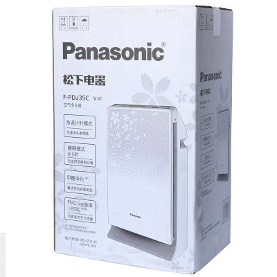 松下（Panasonic）空气净化器 F-PDJ35C 急速净烟模式 3D时尚花纹