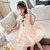 CaldiceKris（中国CK）碎花旗袍裙CK-FS3635(白色 150)第3张高清大图