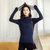 某织造 韩版超美网红花纱基础百搭指套设计针织打底衫(棕色 XL)第5张高清大图