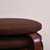 家逸 实木凳子 时尚简约圆凳 餐椅坐凳 弯曲木凳易收纳餐凳(布艺凳面咖啡色+棕色 默认)第5张高清大图