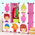 索尔诺婴儿衣柜宝宝收纳柜儿童储物柜塑料玩具卡通收纳箱衣物整理(黑色 9门7格1挂 M090701)第3张高清大图