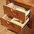 皮耐迪 中式现代实木床头柜 橡木收纳柜 双抽床边柜厂家直销(胡桃色)第5张高清大图