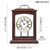 汉时欧式客厅实木装饰座钟家用德国台钟复古轻奢机械时钟HD128(乌金木 德国14天机芯（双铃）)第2张高清大图