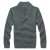 莱斯玛特LESMART 秋季新品 修身保暖纯棉长袖毛衣 CW13561(浅灰色 M)第4张高清大图