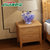 健舒宝 床 实木床1.8 1.5米简约现代中式实木家具 婚床双人床橡胶木床(柚木色 1.8米标准床+2柜+椰棕床垫)第5张高清大图