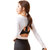纽安娜2021新款美背健身服瑜伽服运动上衣008(黑色 L)第5张高清大图