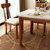古宜（Guyi） 纯实木餐桌椅组合 北欧现代简约红橡木 一桌四椅饭桌钢化玻璃组合(1.36*0.8米餐桌)第5张高清大图