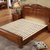 床 双人床 1.8米中式全实木床1.5米橡木床 双人床婚床 YX-8251(胡桃色1.5米)第4张高清大图