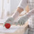 洗碗手套女耐用加厚防水手套耐磨厨房清洁洗衣用不烂橡胶手套乳胶(仙女绿3双 L码（大号）)第4张高清大图