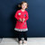 韩国童装Jelispoon2018冬季新款女童裙子可爱图案加绒连衣裙(105 亮粉色)第3张高清大图