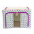 SUYATE/素雅特 双视窗牛津布百纳箱收纳储物整理箱 66L 1505(时尚波点（紫))第3张高清大图