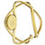 卡文克莱 CK女士手表 时尚优雅简约时分针黑盘钻石刻度石英表K2L23104(金色)第3张高清大图