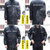 雨衣雨裤套装长款全身防水男女分体电动车外卖骑行反光防暴雨雨披(XL 黑色（常规款）)第4张高清大图