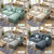 美天乐 布艺沙发组合北欧乳胶沙发现代简约客厅整装中小户型家具沙发套装(深蓝色 四人位（乳胶款）)第4张高清大图