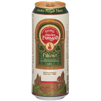 【真快乐在线自营】德国进口白鹳清啤酒500ml*24罐 