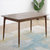 吉木多 北欧实木餐桌椅组合1.2 1.35 1.5米家用长方形饭桌轻奢家具（椅子默认温莎椅，如需牛角椅拍下备注）(1.35米胡桃色 单餐桌)第3张高清大图
