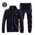 阿迪达斯三叶草大码运动服 户外休闲服 套装拉链外套 跑步服(深蓝色 XL)第4张高清大图