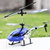 合金遥控飞机耐摔3.5通直升机充电动男孩儿童模型玩具飞机无人机飞行器(蓝色 一个机身一块电池)第2张高清大图