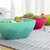 有乐B582果盘 方形食品级塑料沙拉碗 瓜子水果盘小零食糖果盘lq1023(蓝色)第4张高清大图