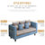 匠林家私沙发小户型布艺沙发现代简约小沙发简易沙发客厅小家具(湖蓝色 双人)第5张高清大图