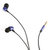 锐思 REW-H01 雅音系列有线耳机 蓝色 金属质感 震撼音效 轻盈入耳 简洁便携第2张高清大图