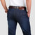 127春夏新款战地吉普AFS JEEP弹力直筒牛仔裤 男士中腰牛仔长裤(深蓝色 34)第4张高清大图
