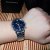 Emporio Armani阿玛尼手表 运动系列石英手表 时尚简约钢带男士手表(蓝色)第3张高清大图