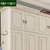 卡富丹 实木衣柜 欧式整体大衣橱卧室美式储物柜 转角衣柜组合601(白色 5门顶柜)第2张高清大图
