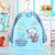 水晶绒宝宝菠萝罩衣长袖防水反穿衣婴幼儿画画衣儿童吃饭围裙7649(天蓝色 90)第3张高清大图