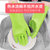 素亲 1双【加厚洗碗】洗碗手套女神器魔术硅胶加厚防裂耐用清洁家务厨房防水洗衣服手套(紫色)第2张高清大图