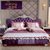 斯蒂朗 Z08 实木布艺床 法式尊贵大床 紫色欧式软靠婚床 可拆洗(1.8大床)第2张高清大图