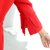 娇维安 2017秋冬季韩版新款大衣 修身显瘦中长款荷叶边外套 女(粉色 XL)第5张高清大图