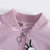 2019春季新款童装女童外套韩版兔子印花儿童棒球服(100 粉色)第2张高清大图