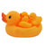 婴幼儿宝宝洗澡玩具戏水玩具 婴儿洗澡玩具小黄鸭套装 婴儿小鸭子(黄色 适合0到5岁)第2张高清大图