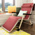 折叠椅子便携家用躺椅午睡椅懒人沙发单人飘窗椅沙滩椅子M102(灰色棉布+绒布)第3张高清大图