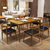 金屋藏娇 餐桌 餐桌椅组合 日式餐台 北欧家具小户型饭桌 实木餐桌餐椅套装(颜色备注 1.3米一桌六椅（出口版）)第2张高清大图