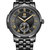 宾格（BINGER）手表男士机械表商务男表精钢防水腕表(全黑黑金钢带)第2张高清大图