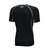 rea 男装 吸湿速干篮球跑步健身运动短袖针织衫训练服紧身衣紧身服R1602(黑色 S)第2张高清大图