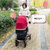 美娜多（Manado）婴儿车可坐可躺高景观轻便可折叠双向宝宝童车避震新生儿手推车 富贵银管荷绿EVA轮(魔法灰-铝合金管四轮橡胶+提篮)第3张高清大图