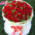 情人节 33朵红玫瑰2个熊花束，同城鲜花速递，指定日期送达(K款：33朵白玫瑰)第2张高清大图