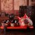 中国红色陶瓷结婚茶具套装创意婚庆用品长辈敬茶杯壶新婚礼品礼物  5件(5件)(纯红双喜1壶6杯+长)第4张高清大图
