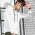 富贵鸟 FUGUINIAO 卫衣男2018新款长袖T恤连帽简约时尚韩版修身男装 18138FG7001(白色 4XL)第3张高清大图