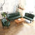 TIMI美式沙发 休闲沙发 简约沙发组合 单人双人三人沙发 客厅沙发组合 美式油蜡皮革沙发(果绿色 双人沙发)第4张高清大图