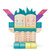 tegu积木玩具大块磁性木制玩具男孩女孩礼物创意DIY磁力积木拼装0-1-3-6-8-10岁(30件磁性木制积木，怪兽家族豆豆和塔塔)第5张高清大图