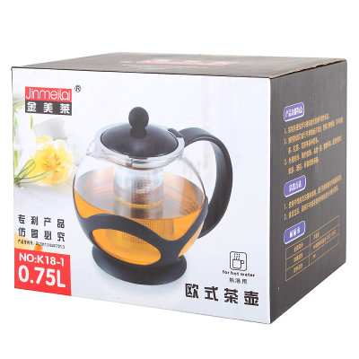 金美莱K18-1滤网式欧式茶壶（750ml）